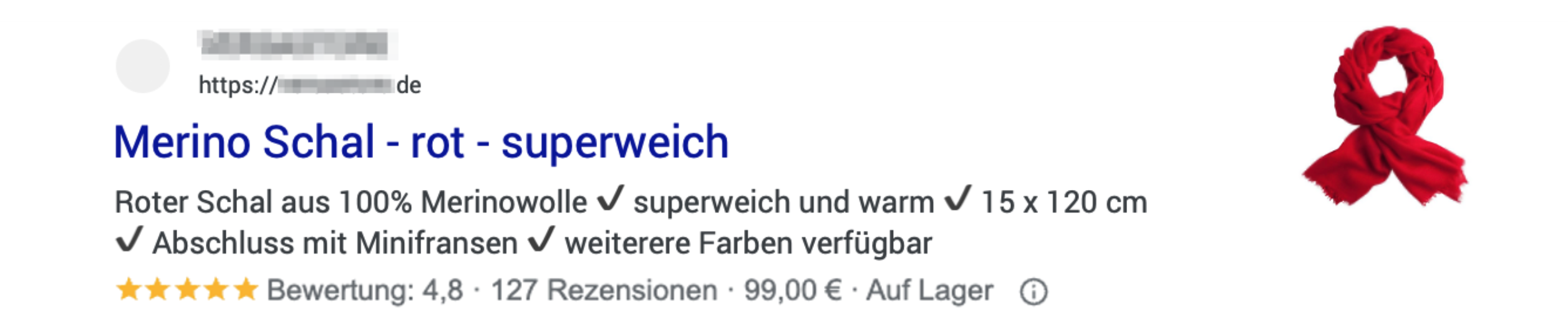 Beispiel Suchergebnis
