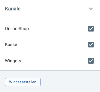 Widget aktivieren