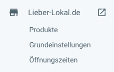 Lieber-Lokal Menü